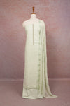 Pista Green Cotton Printed Unstitched Churidhar Material