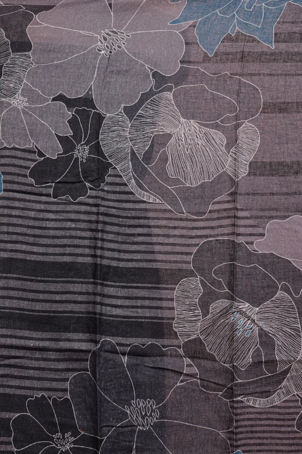 Grey Linen Cotton Lines Unstitched Churidhar Material