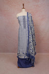 White Cotton Printed Unstitched Churidhar Material
