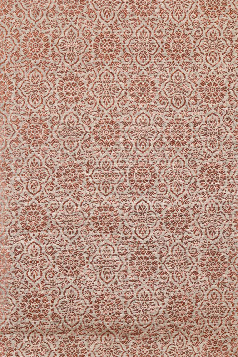 Beige Tussar Silk Saree