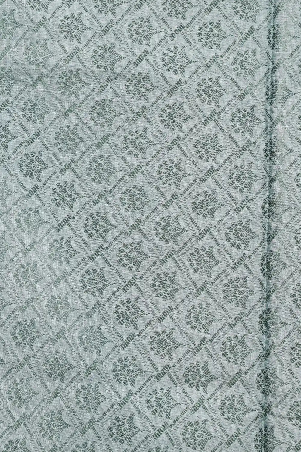 Pastel Green Tussar Silk Saree