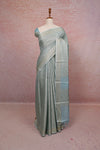Light Sky Blue Tussar Silk Saree