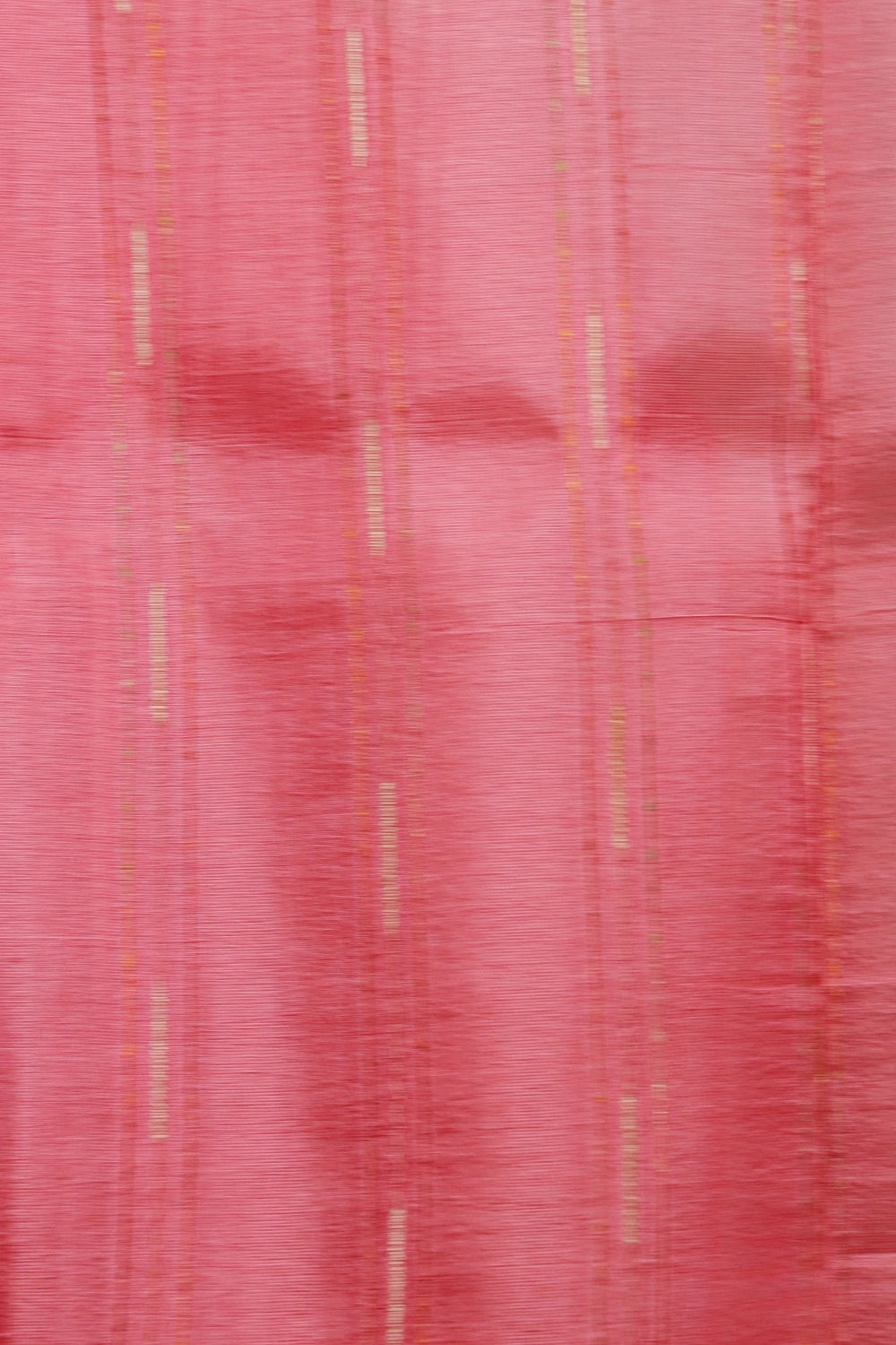Dark Peach Tussar Silk Saree