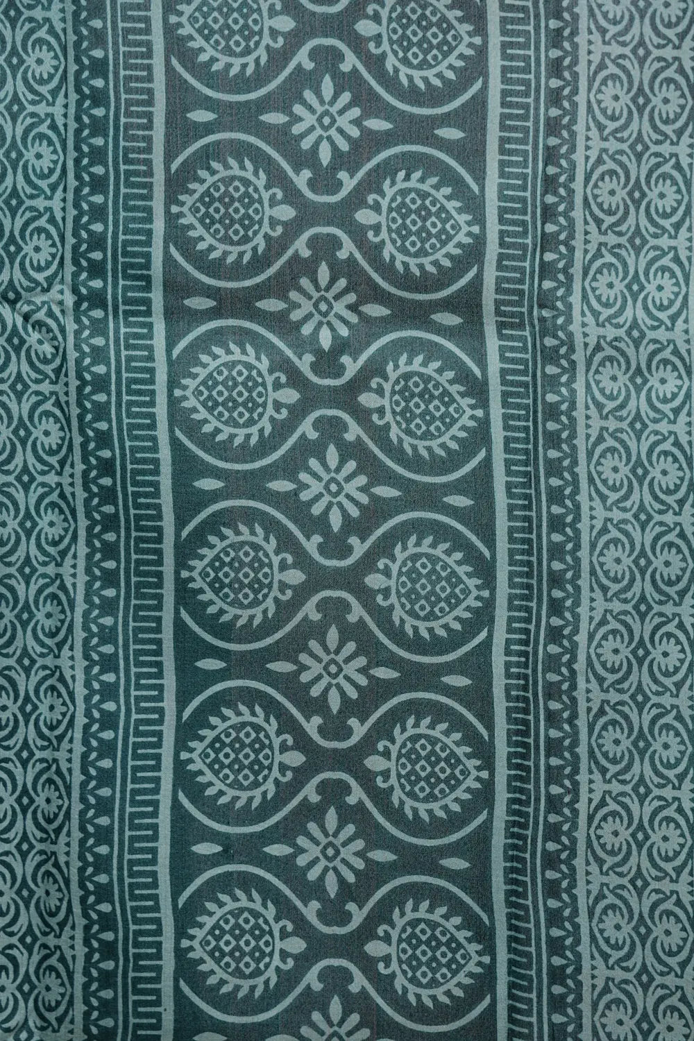Dark Green Semi Tussar Saree