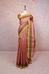 Copper Brown Tussar Silk Saree