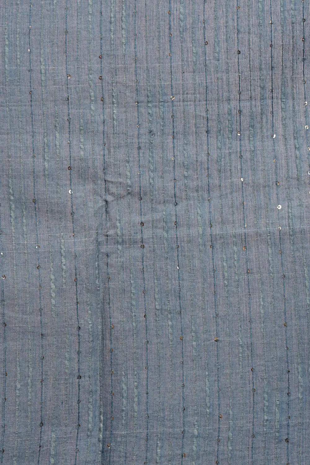 Bluish Grey Semi Tussar Saree