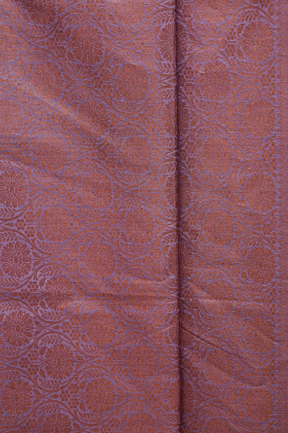 Purple Tussar Silk Saree