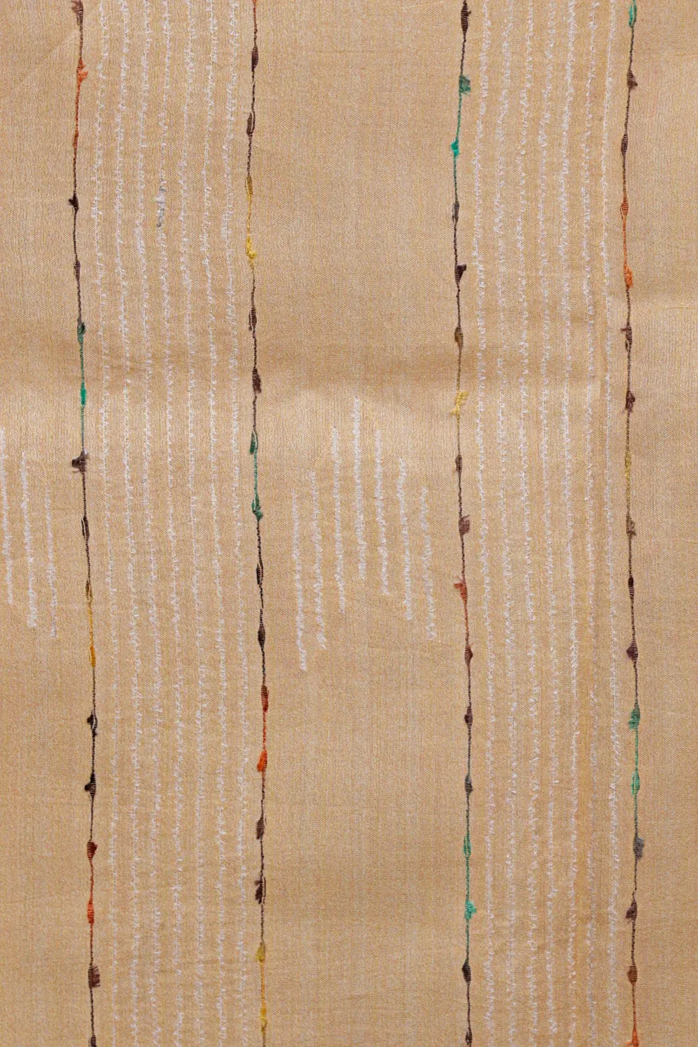 Light Peach Semi Tussar Saree