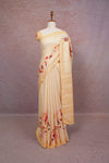 Light Peach Semi Tussar Saree