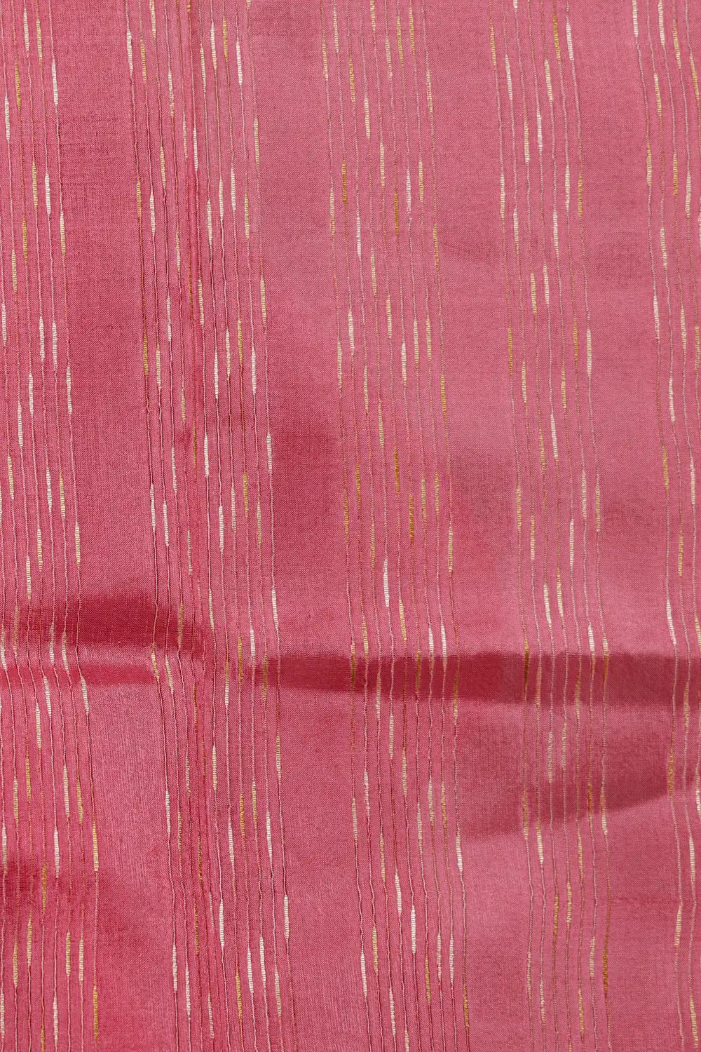Coral Tussar Silk Saree