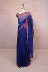 Navy Blue Cotton Saree