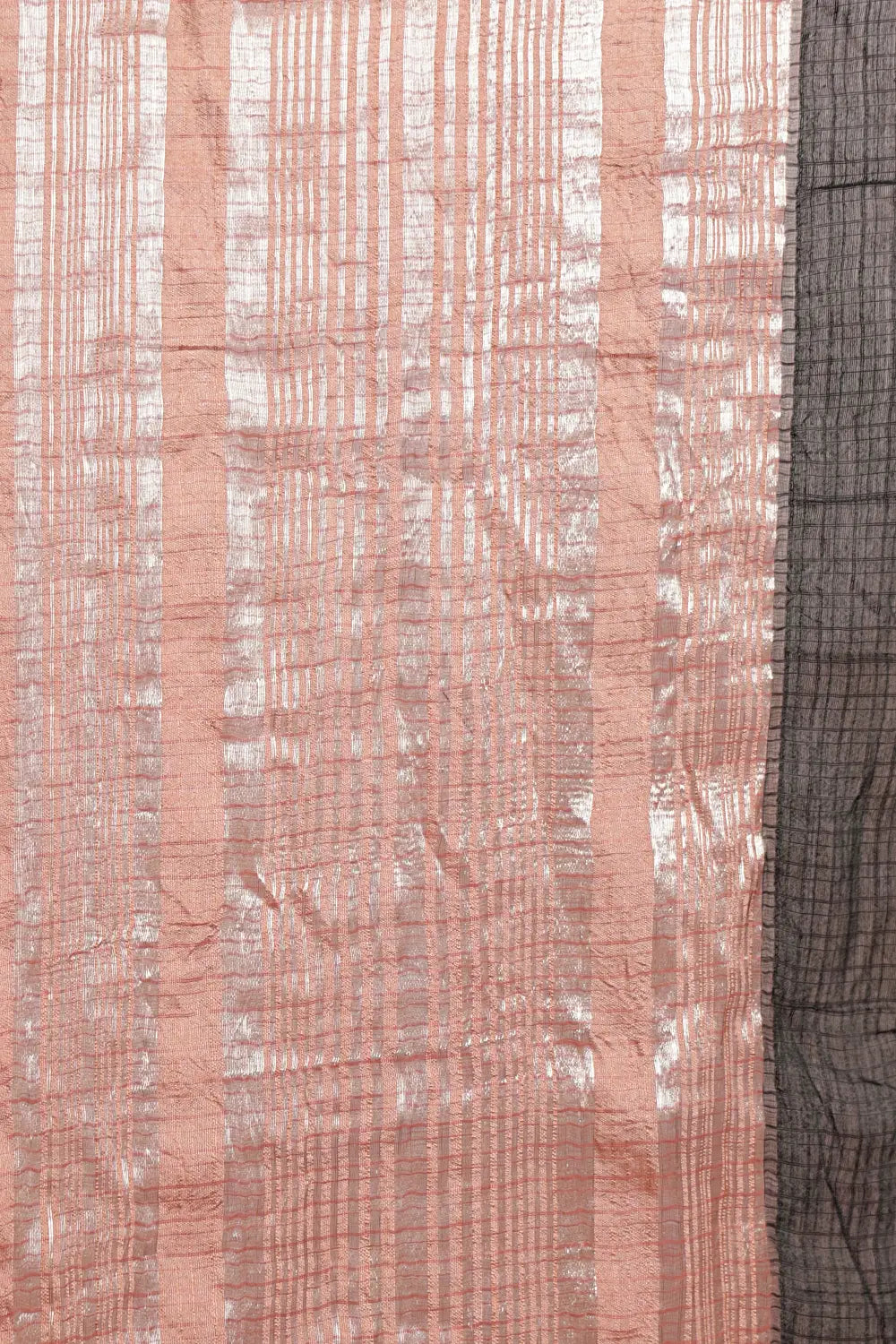 Dusty Rose Semi Tussar Saree
