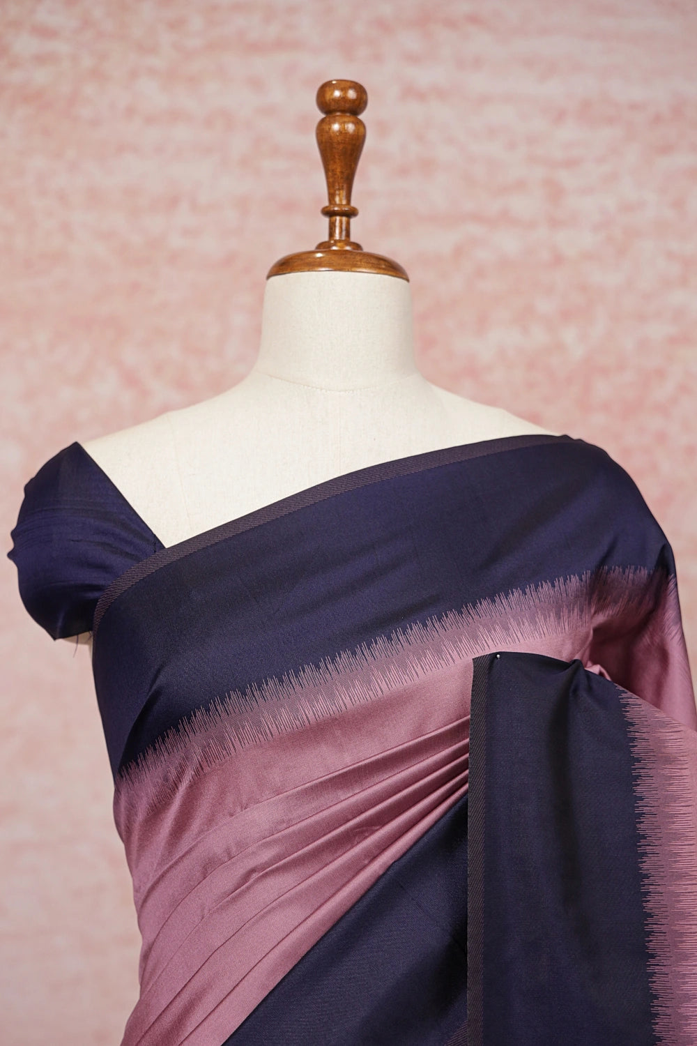 Onion Pink Semi Silk Saree