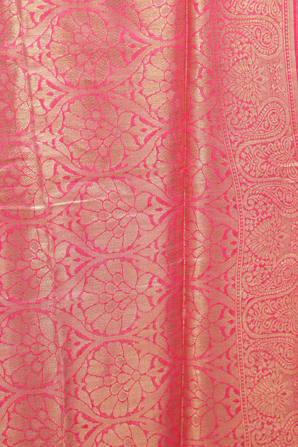 Rose Gold Semi Tissue Saree