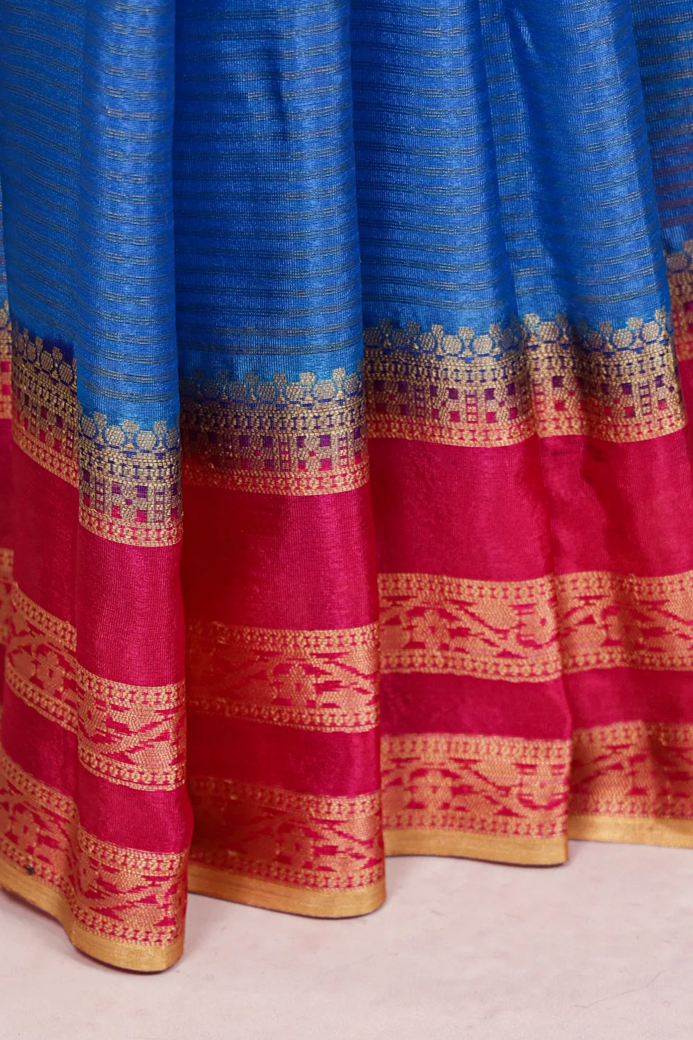 Royal Blue Semi Silk Saree