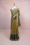 Green Cotton Saree