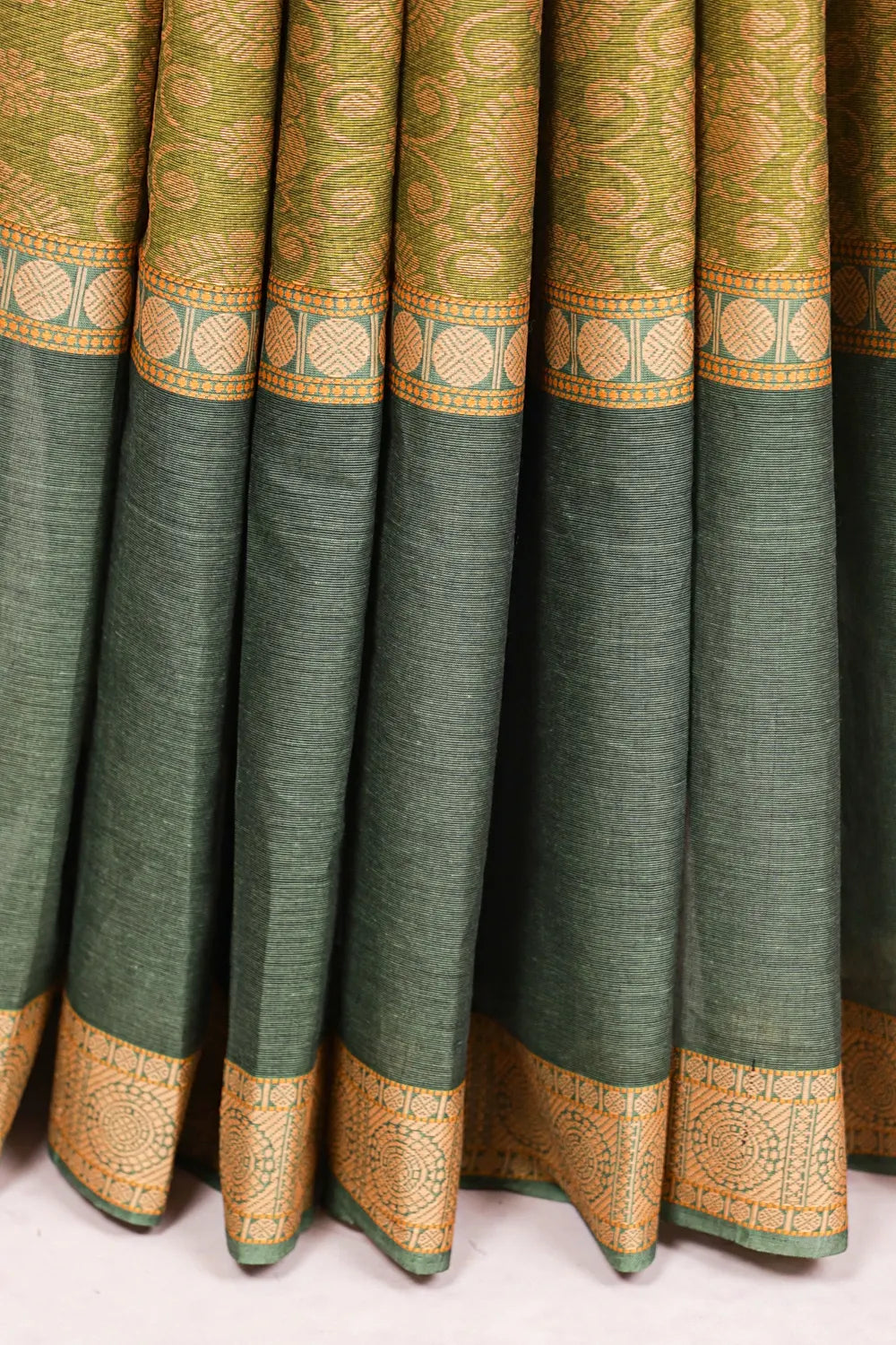 Green Cotton Saree