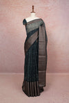 Dark Green  Semi Tussar Saree