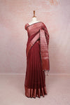 Maroon Cotton Silk Saree