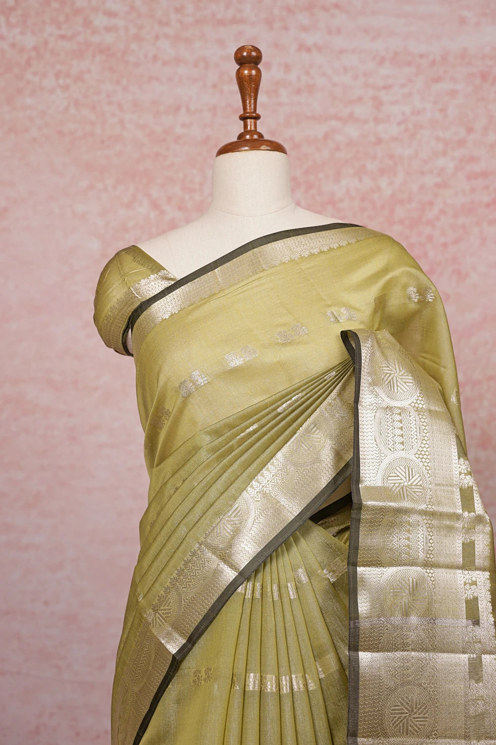 Light Green Semi Tissue Jute