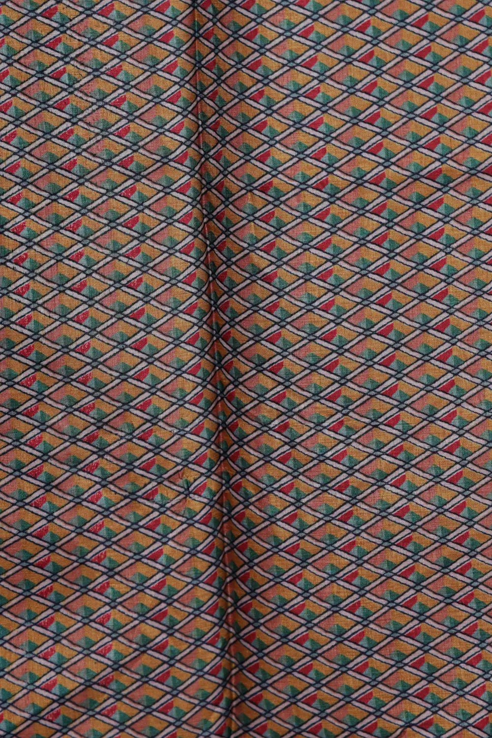 Rust Semi Silk Saree
