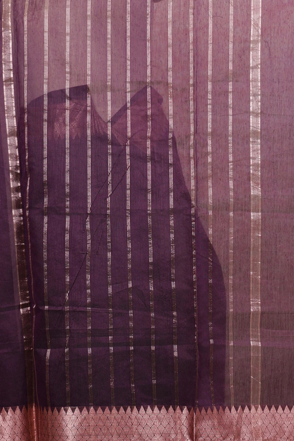 Grape Wine Cotton Silk Saree