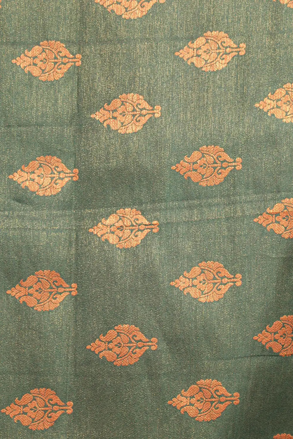 Green Semi Banarasi Saree