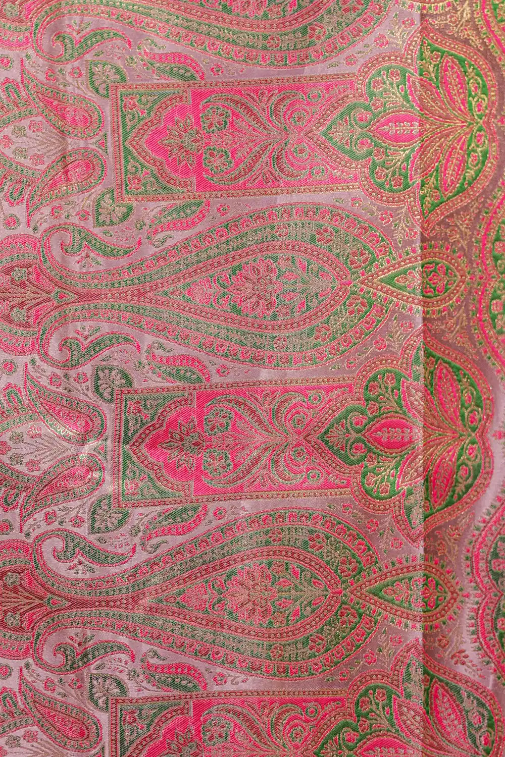 Light Lavender Semi Banarasi Saree