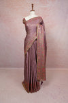 Light Lavender Semi Banarasi Saree