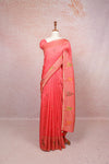 Peach Semi Banarasi Saree