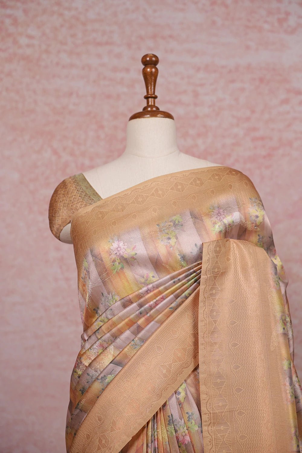 Multi Color Semi Tissue Saree