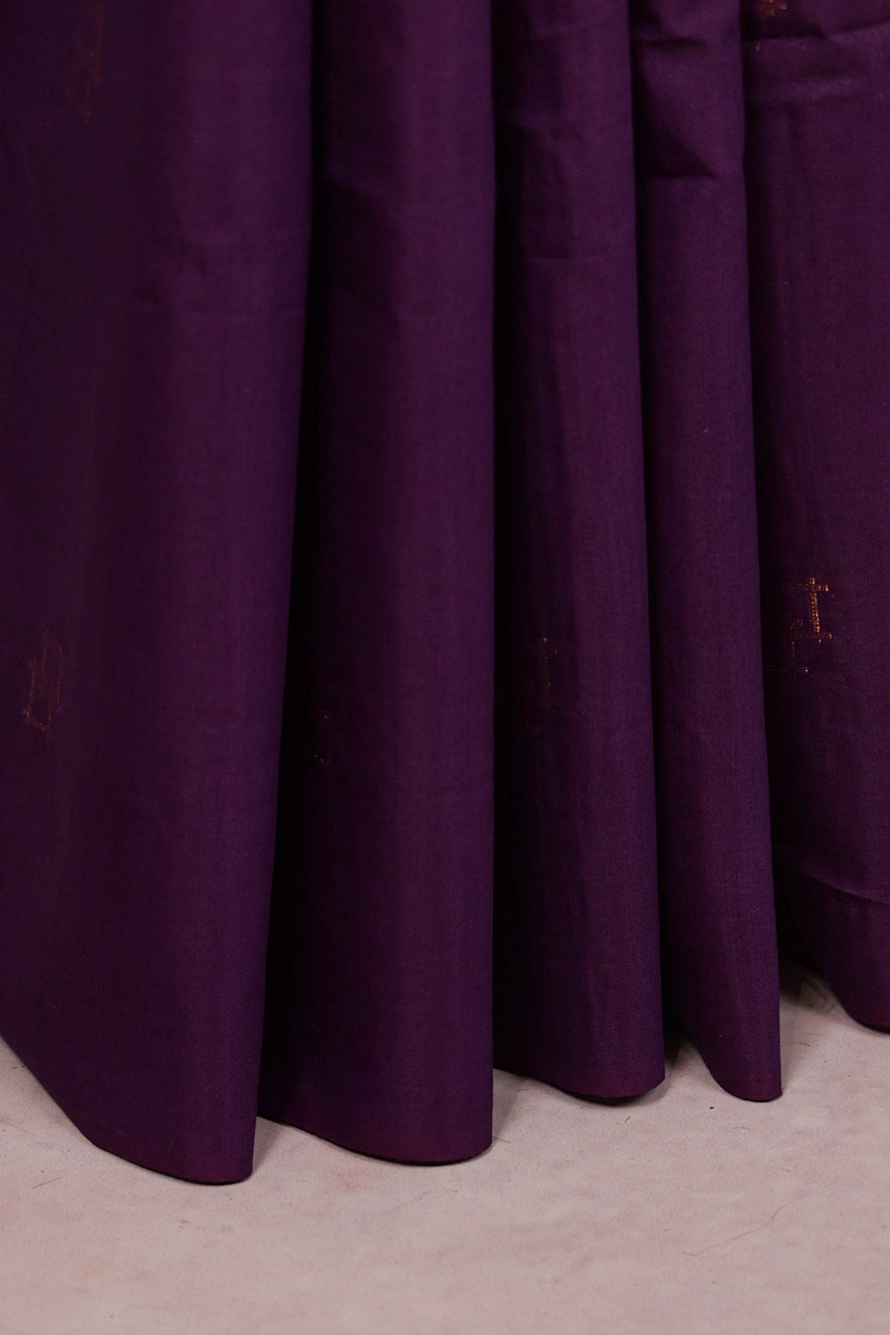 Purple Semi Tussar Saree