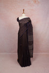 Coffee Brown Semi Jute Saree