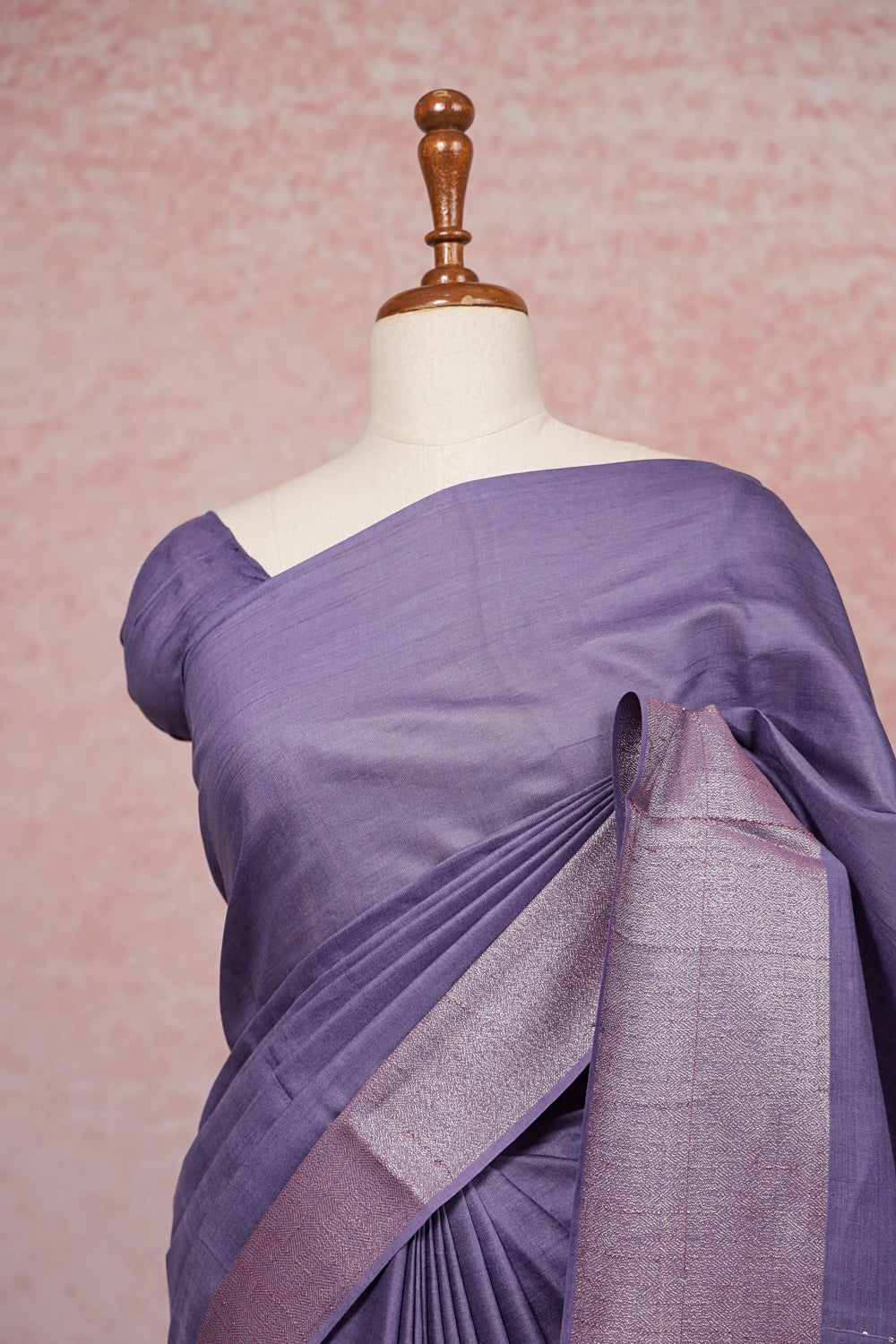 Indigo Semi Tussar Saree