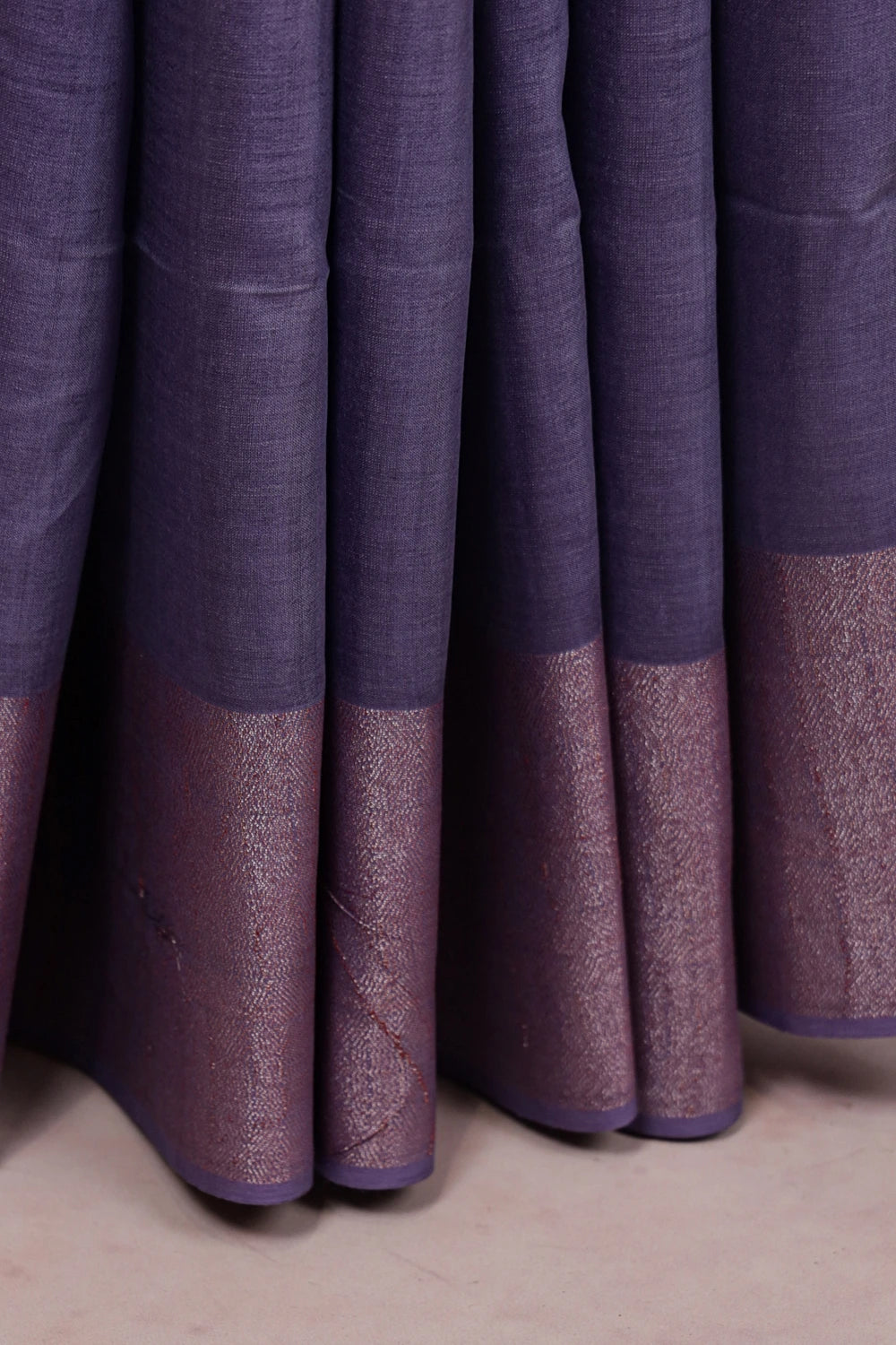 Indigo Semi Tussar Saree