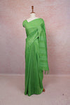 Parrot Green Semi Tussar Saree