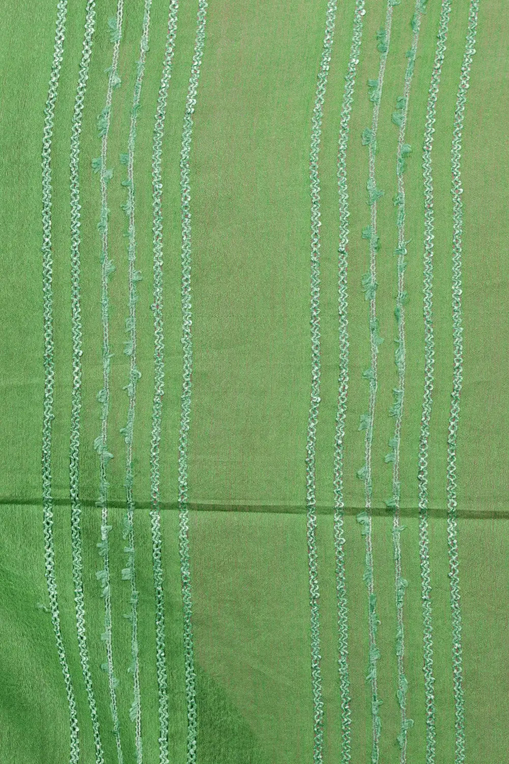 Parrot Green Semi Tussar Saree