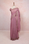 Salmon Pink Semi Tussar Saree
