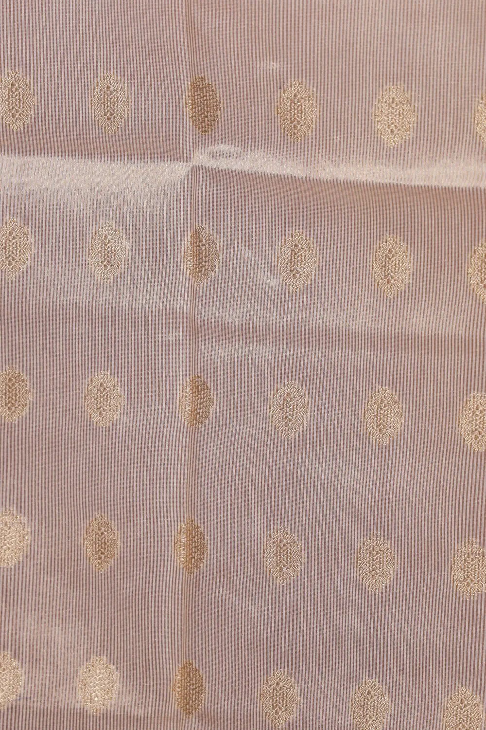 Cream Tissue Beads Work Unstitched Churidhar Material