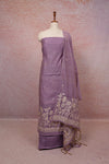 Lavender Chanderi Printed Unstiched Churidhar Material