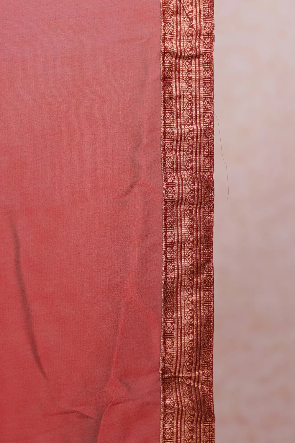 Black With Maroon Semi Silk Dhavani Set