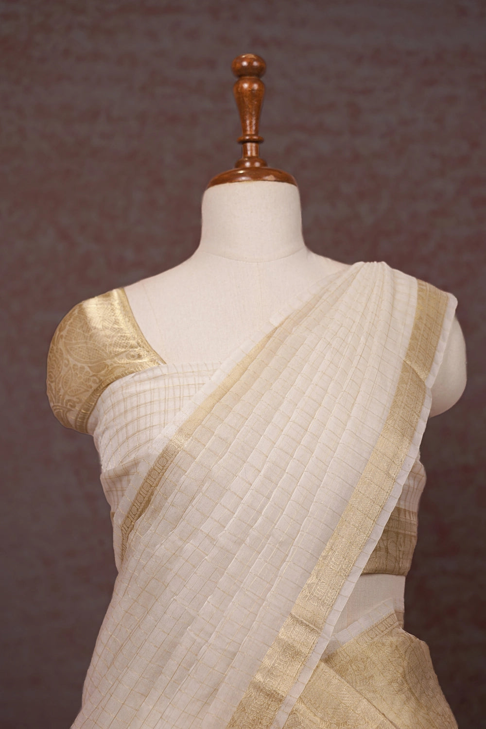 Off White Organza Dhavani Set