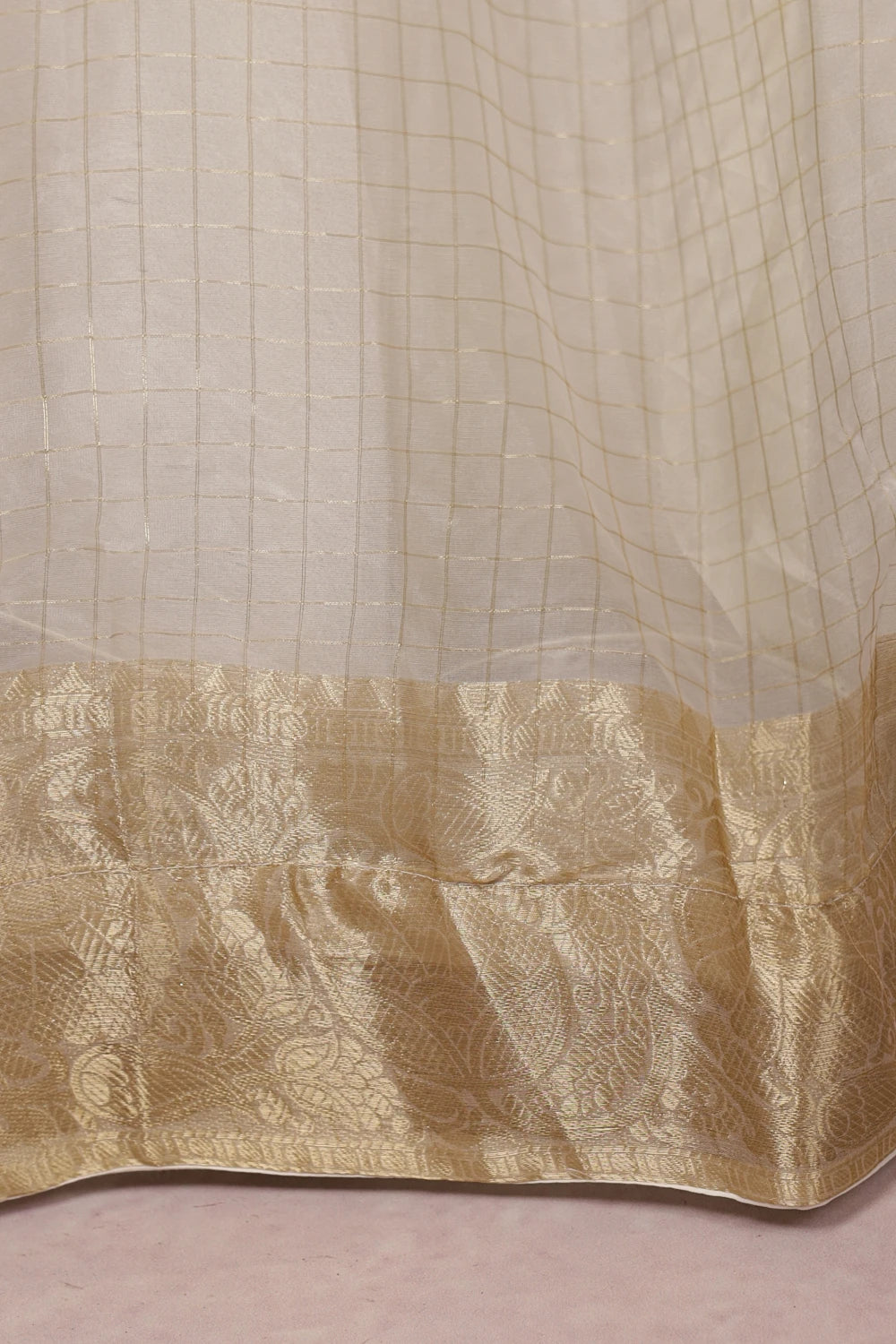 Off White Organza Dhavani Set