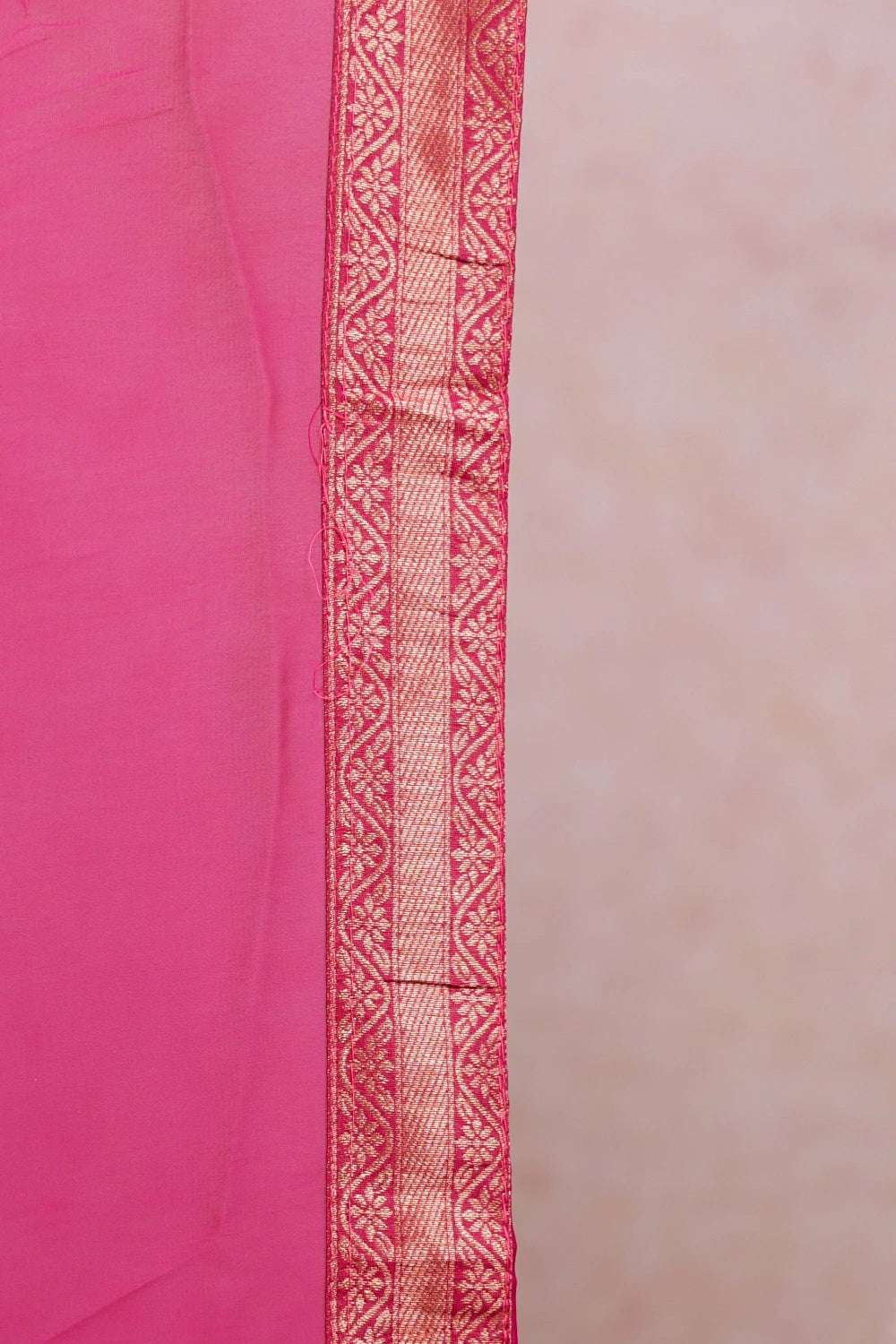 Navy And Magenta Tissue DhavanI Set