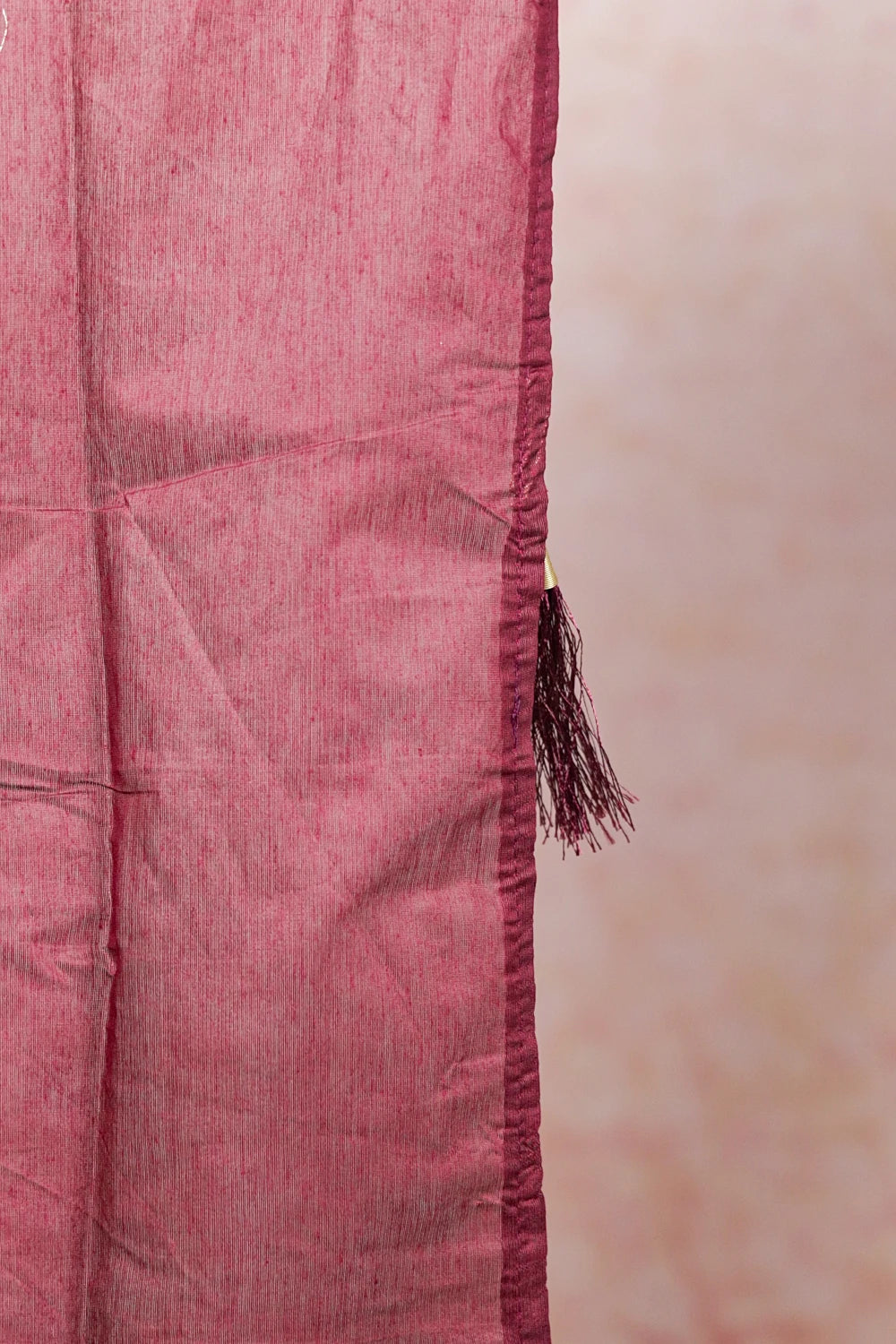 Lavender With Brown Semi Kanchi Cotton Dhavani Set