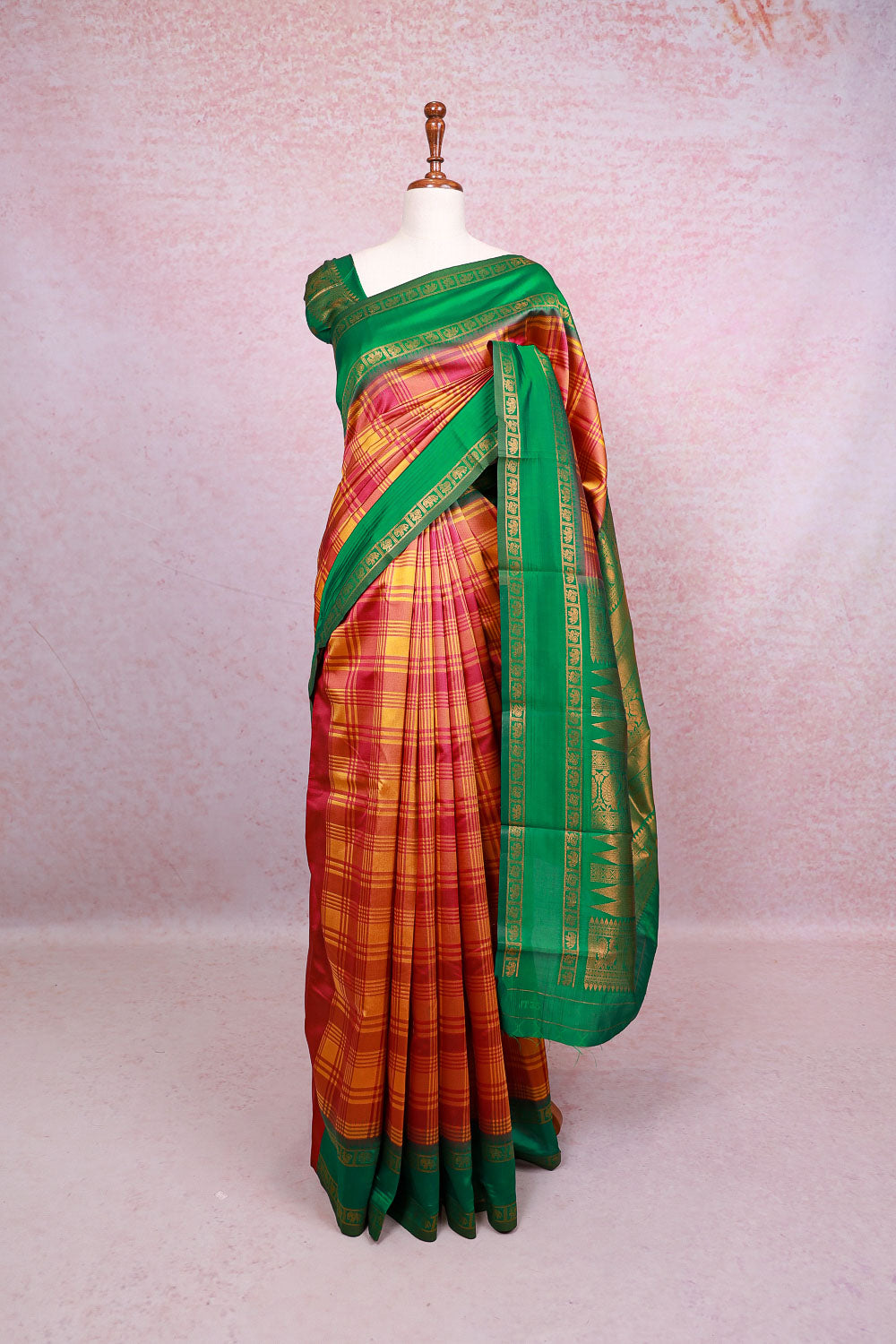 Multi Color Semi Silk Saree - Seematti