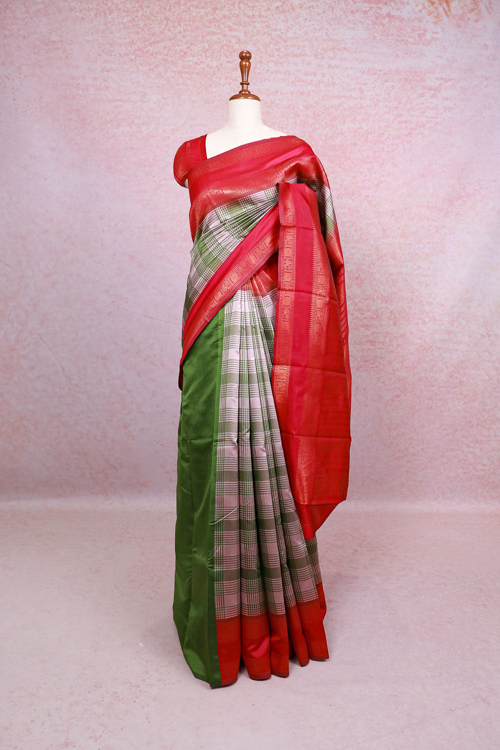 Multi Color Semi Silk Saree - Seematti