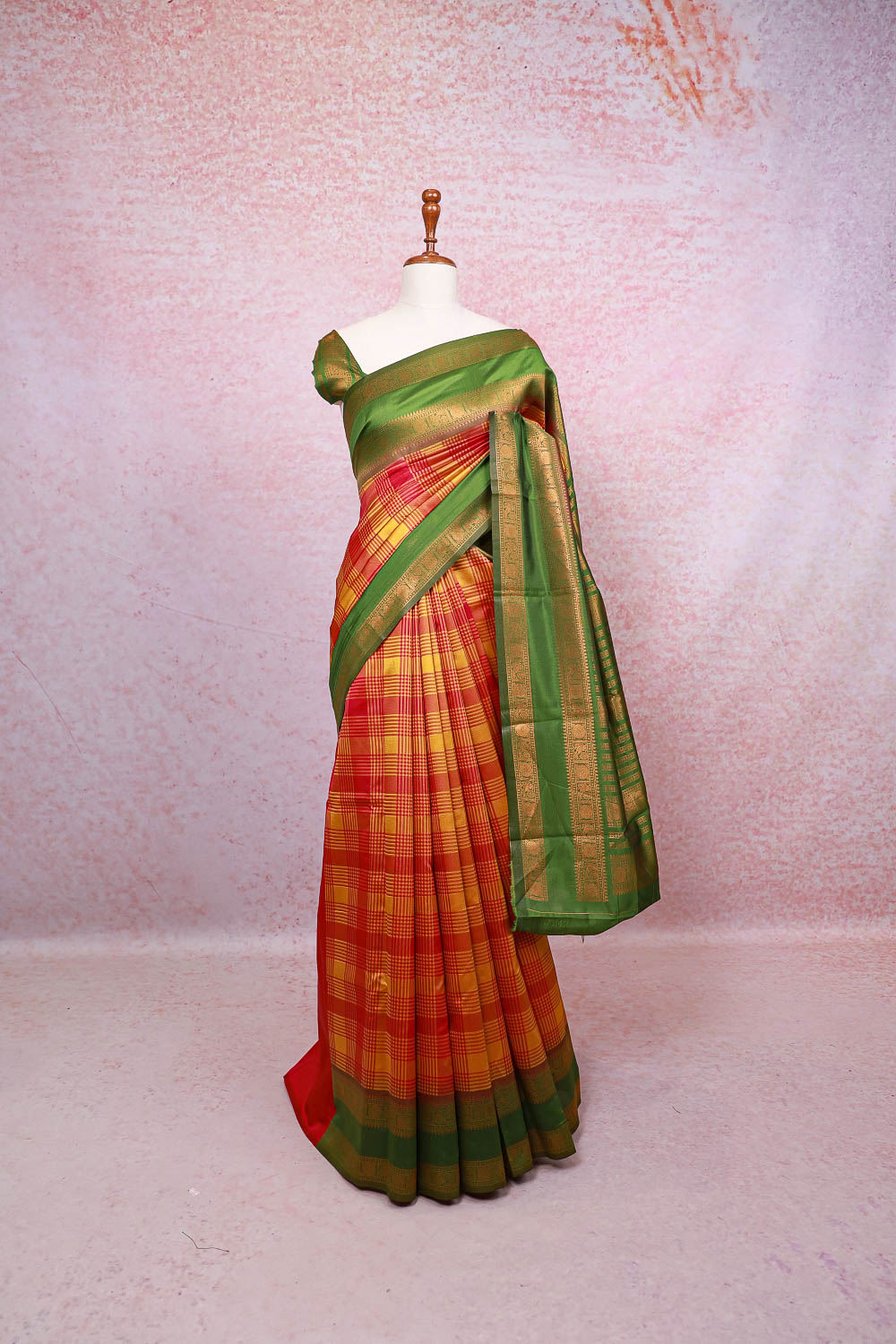 Multi Color Semi Silk Saree - Seematti