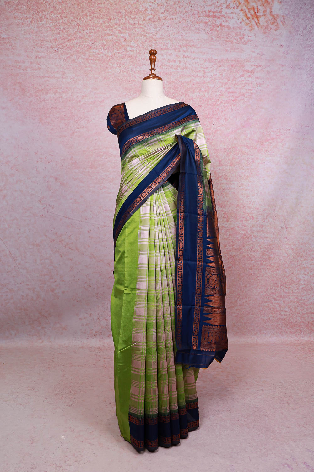 Multi Color Semi Silk Saree - Seematti