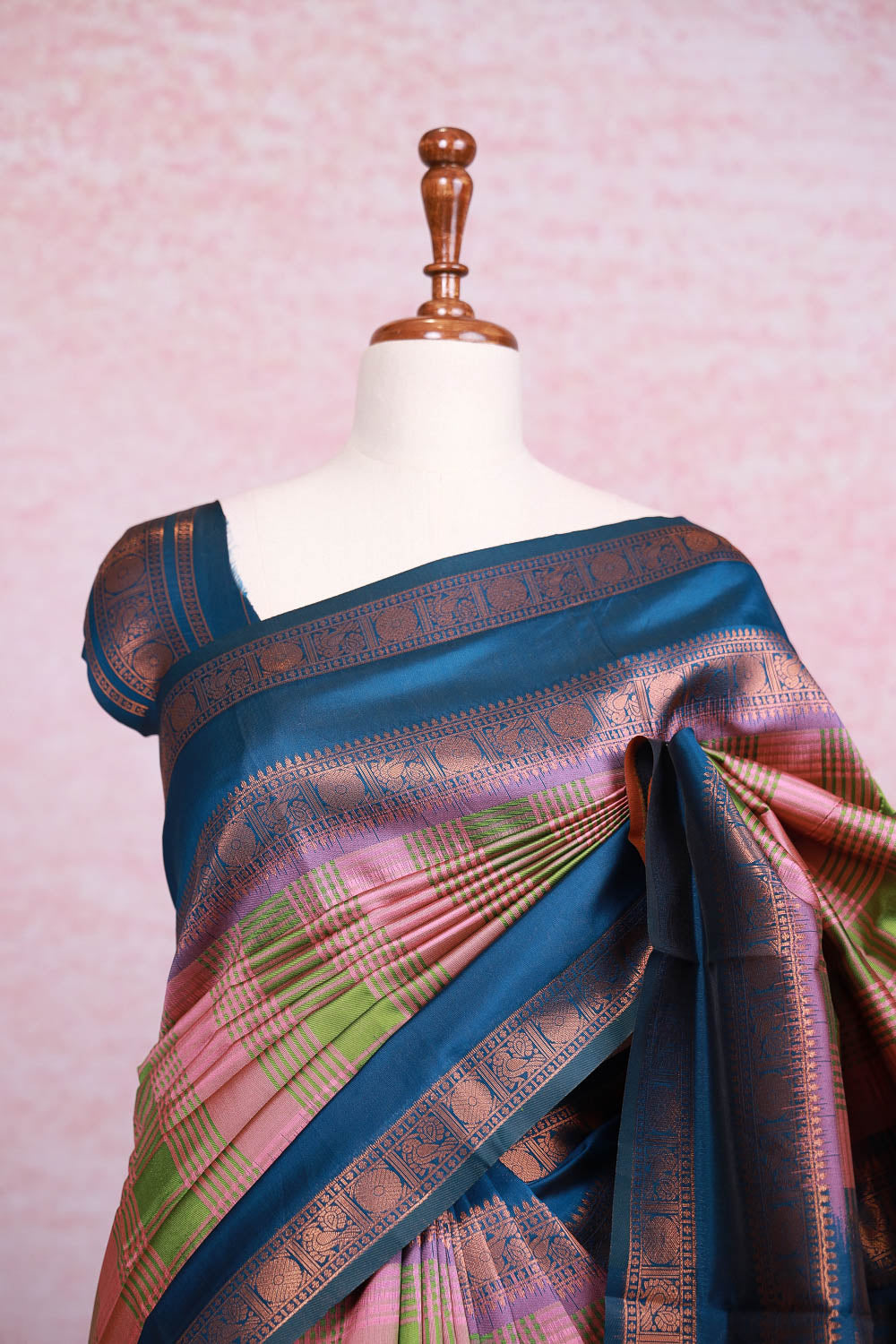 Multi Color Semi Silk Saree - Seematti